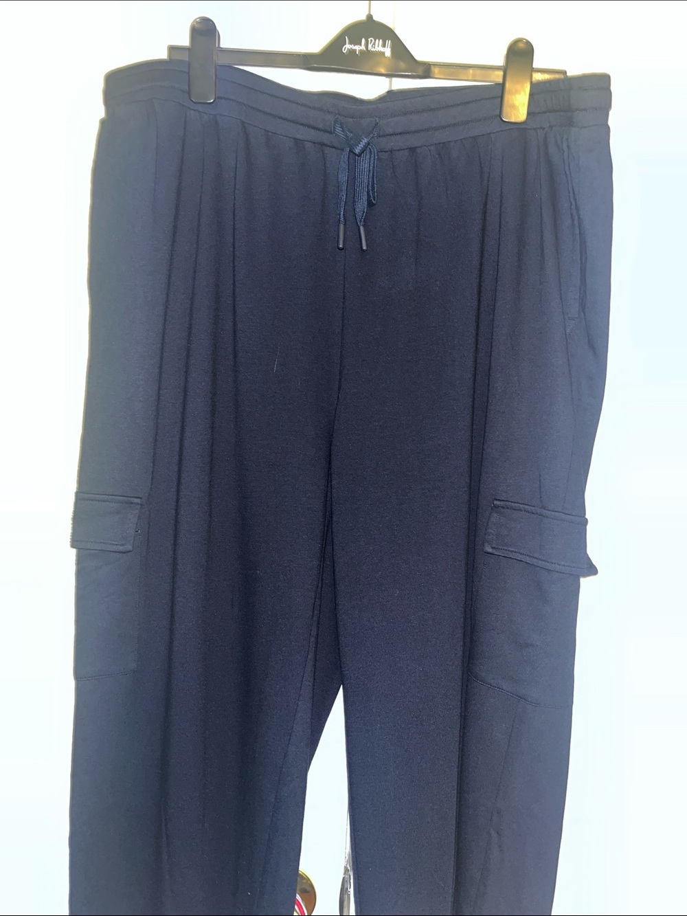 J. Jill Fit Navy Cropped Cargo Pants - Picture 2 of 6